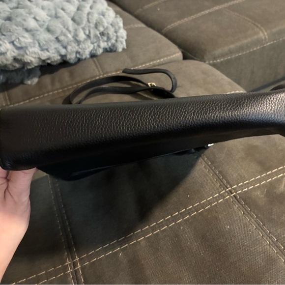 Kate Spade Black Leather Messenger Bag - Picture 3 of 4